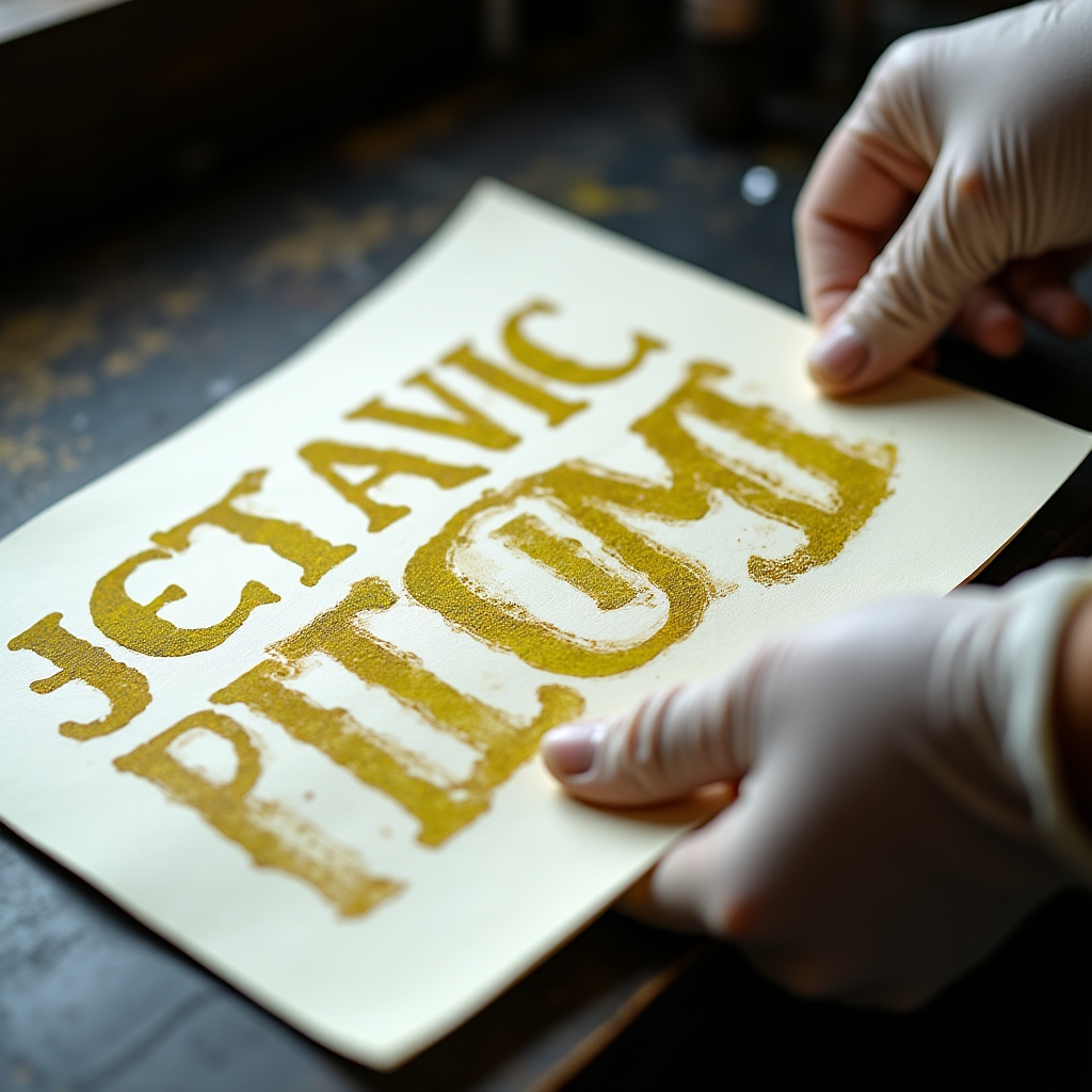 První tisk s míchánými barvami na letterpress